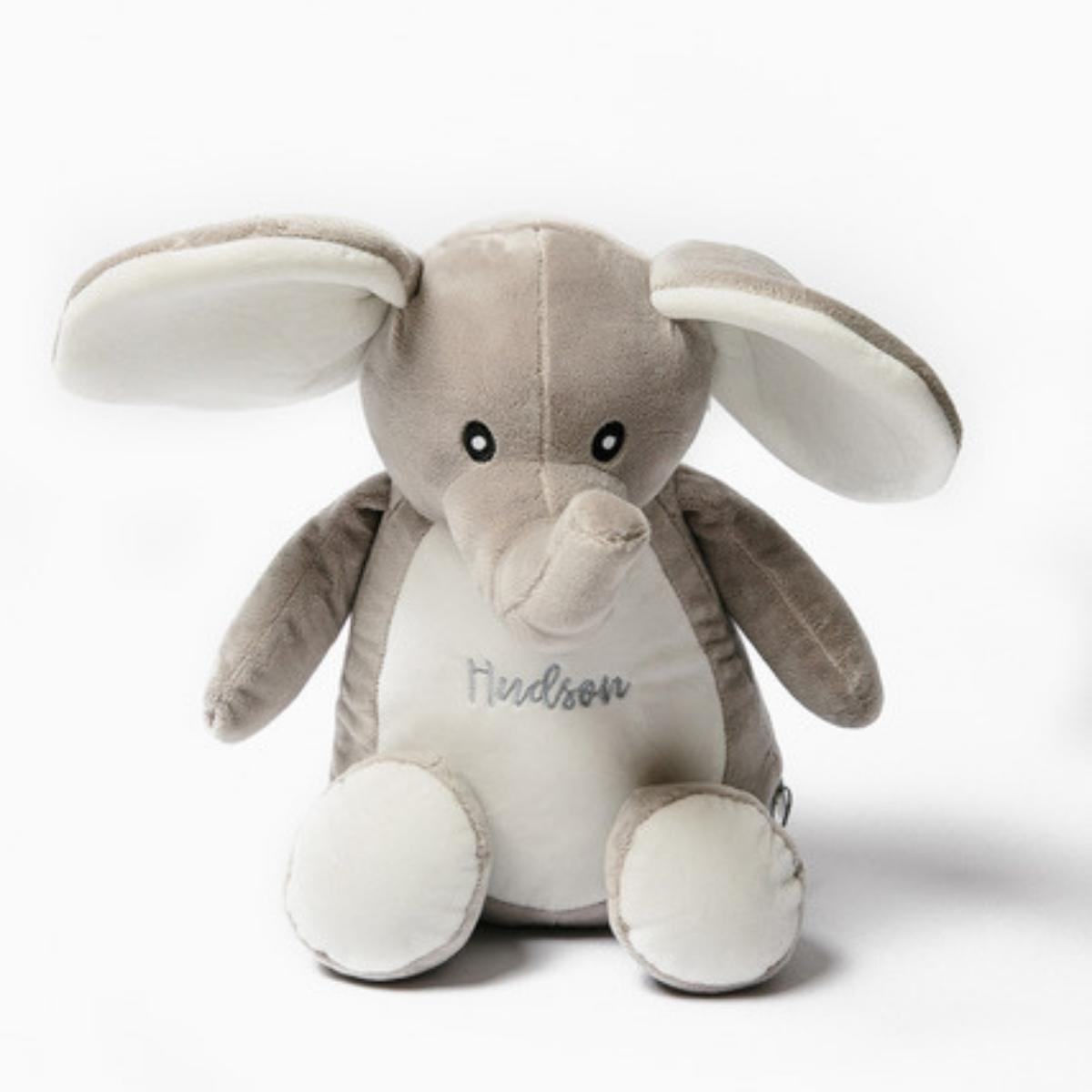 Personalised Baby Blanket and Soft Elephant Bundle