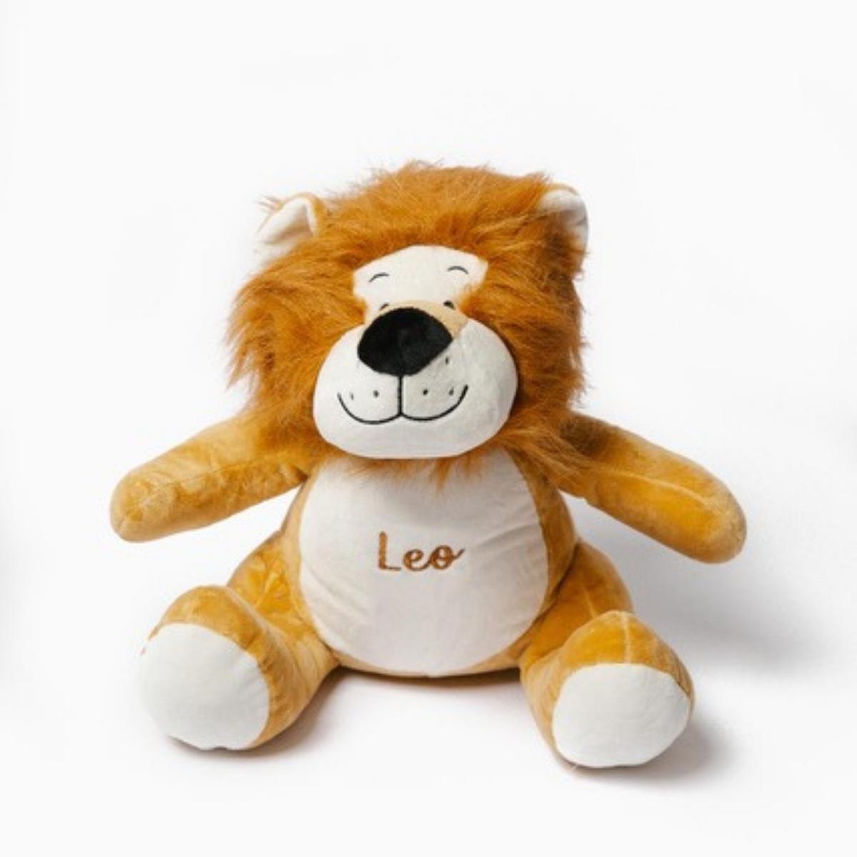 Personalised Baby Blanket and Soft Lion Bundle