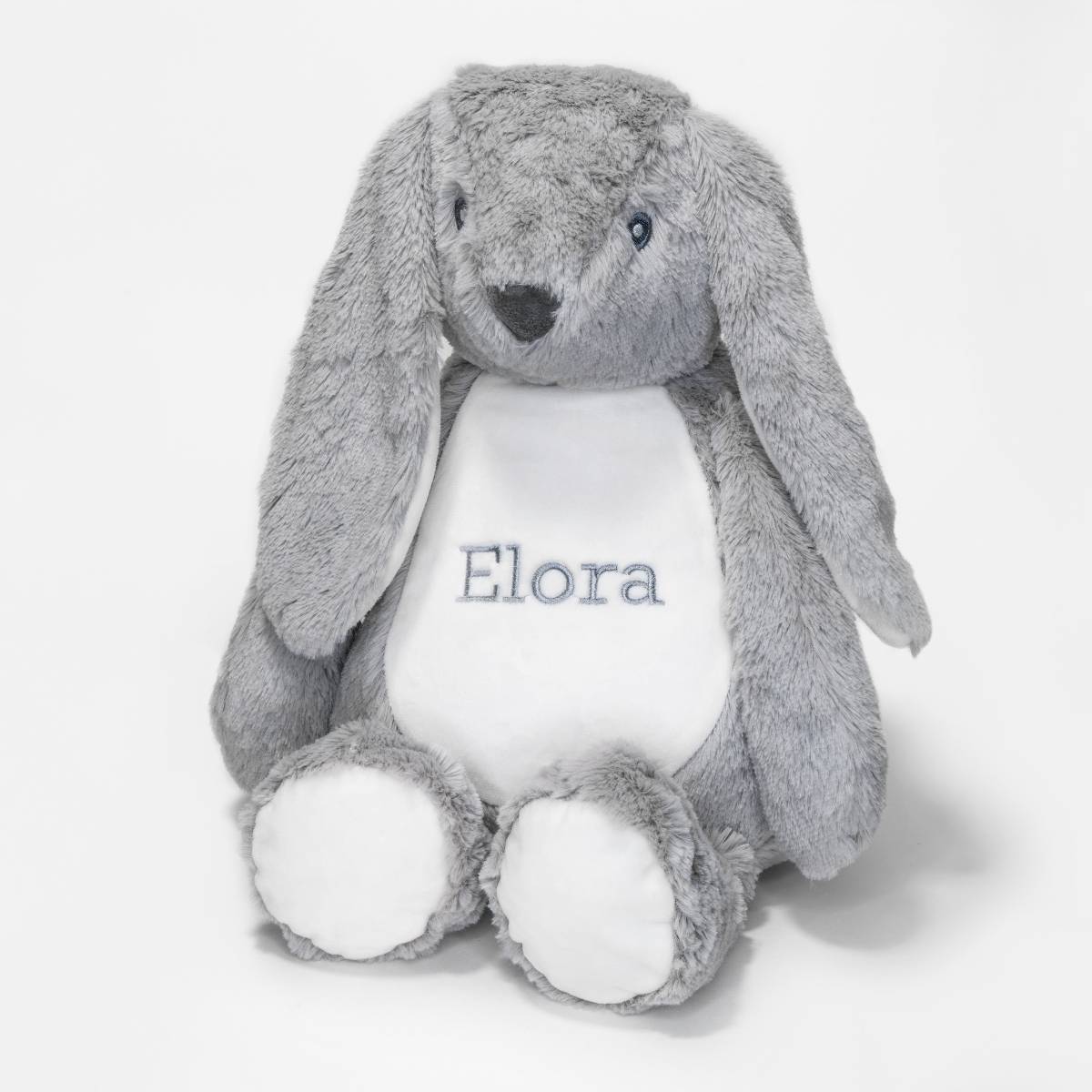 Personalised Baby Blanket and Soft Bunny Teddy Bundle