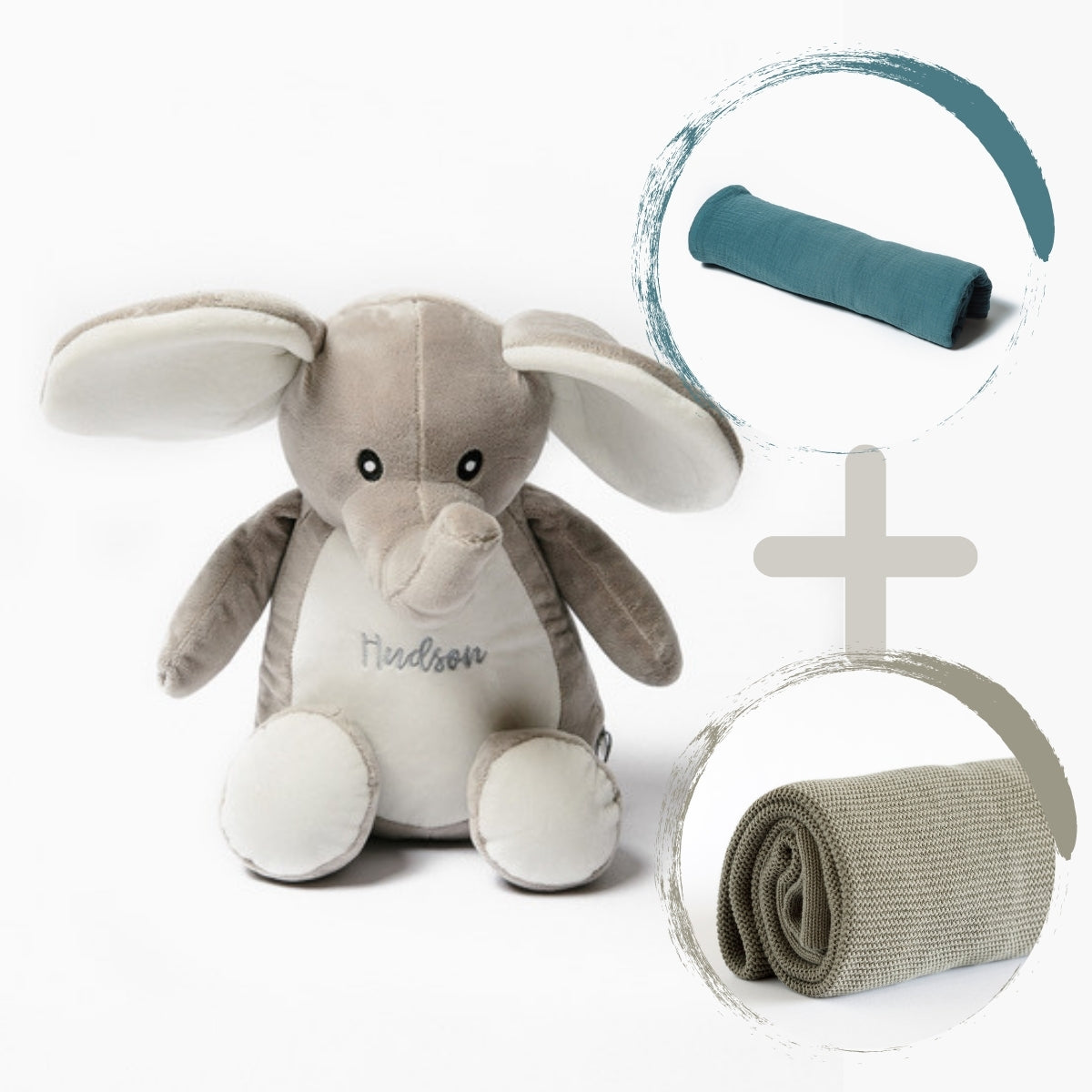 Personalised Elephant and Blanket Combo
