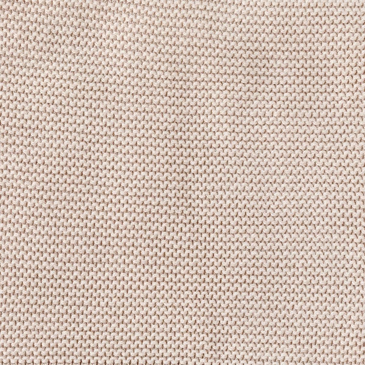Personalised Knitted Baby Blanket - Beige Knitted Baby Blanket Little Poppet Store 
