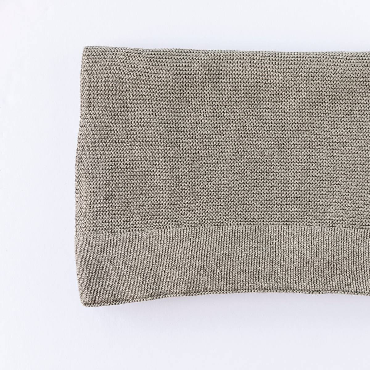 Personalised Knitted Baby Blanket - Olive Green Knitted Baby Blanket Little Poppet Store 